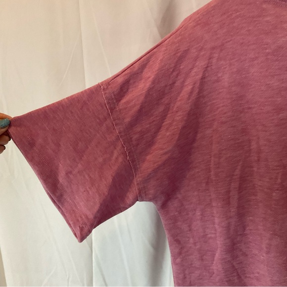 Sew in Love Women’s Short Sleeve V-Neck Light Plum Heathered Size Large - Picture 7 of 11